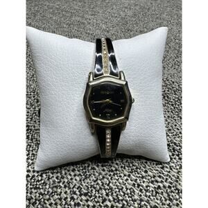 Armitron Now Watch Women 22mm Rose Gold Brown Two Tone New Battery 6.25"